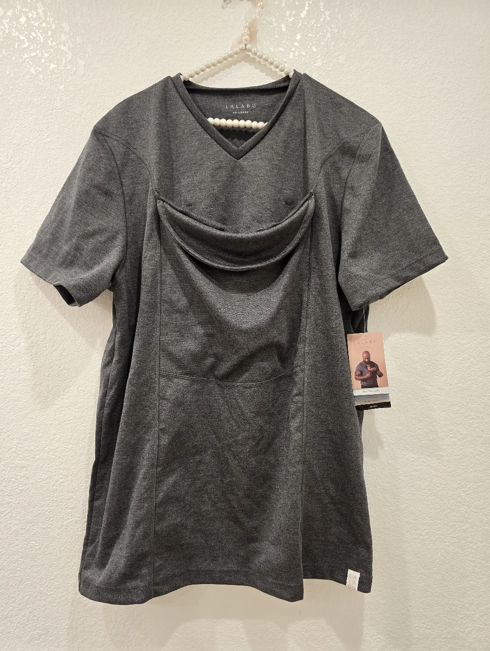 Lalabu Dad Shirt 2XL Heather Gray NWT - Picture 5 of 12